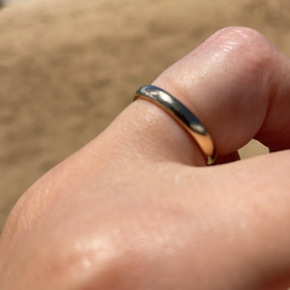 ✨SOLD ✨14k Solid Yellow Gold Stacker / Minimalist Band - Picture 16 of 17